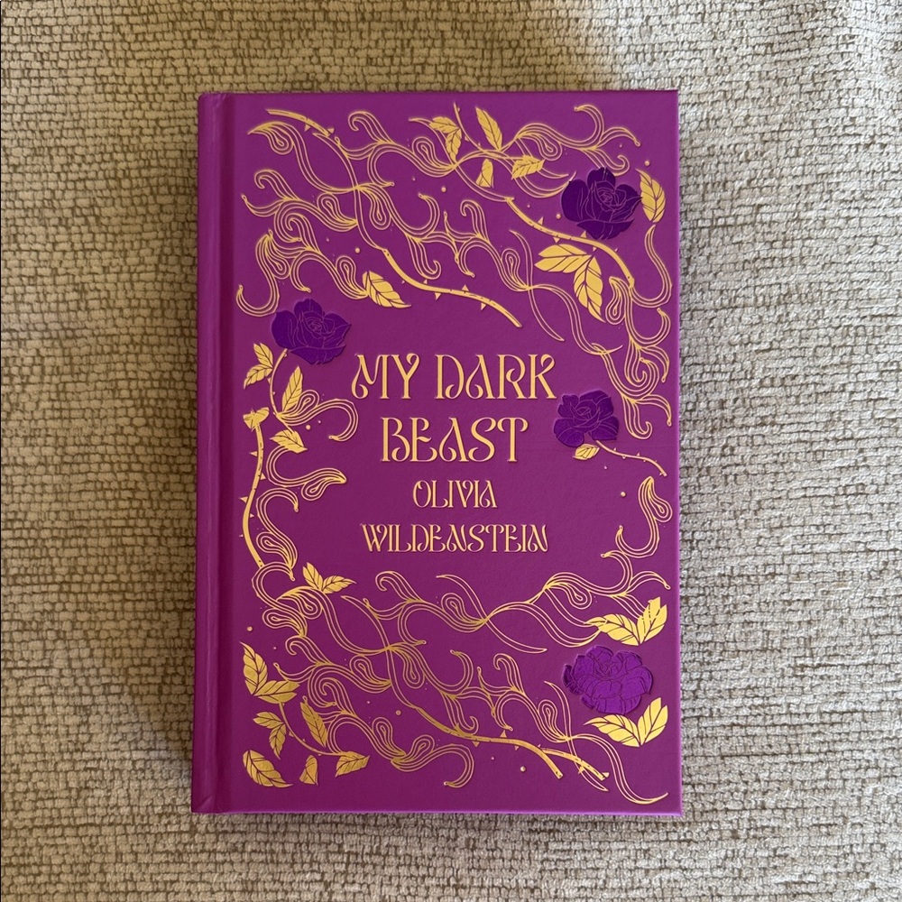 Purple and Gold Decorative Book by Olivia Wildenstein